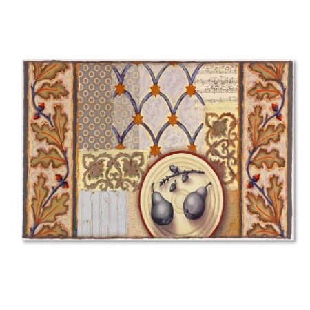 Trademark Fine Art Rachel Paxton 'Pears and Acorns Dusk' Canvas Art, 30x47 ALI2515-C3047GG